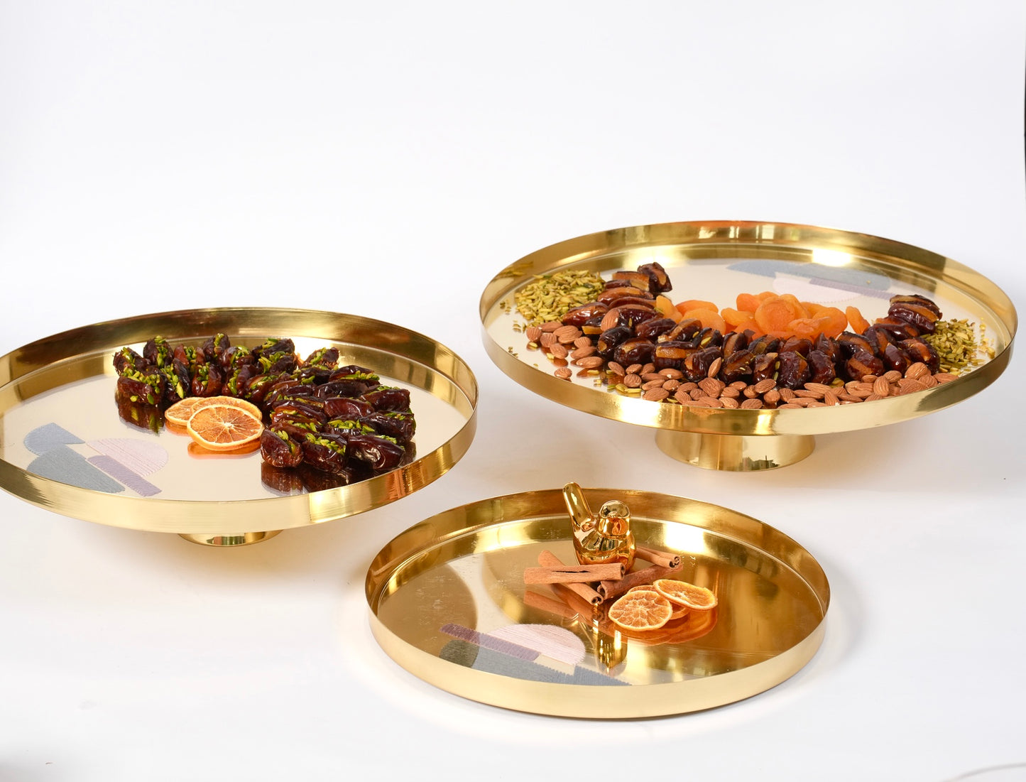 Brass Serving Tray - 45 cm with base