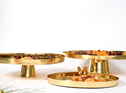 Brass Round Tray - 40 cm